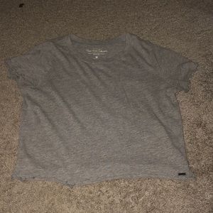 Grey crop top